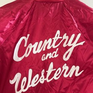 Country & Western S unisex Red Jacket
